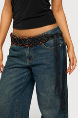 Beaded Crochet Belt