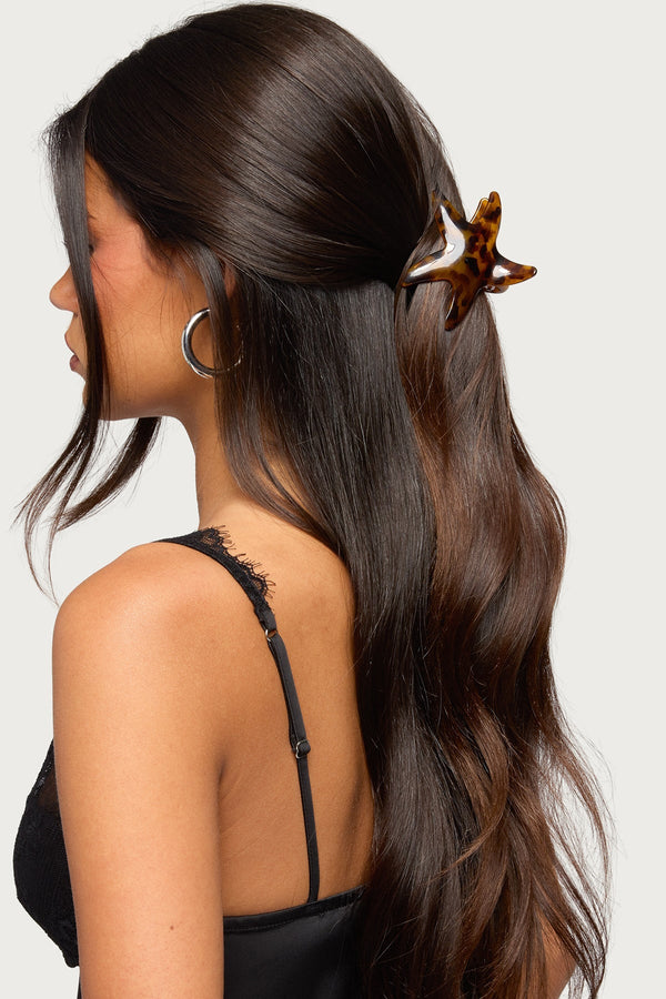 Tortoise Sea Star Hair Clip