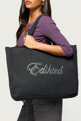 Edikted Rhinestone Tote Bag