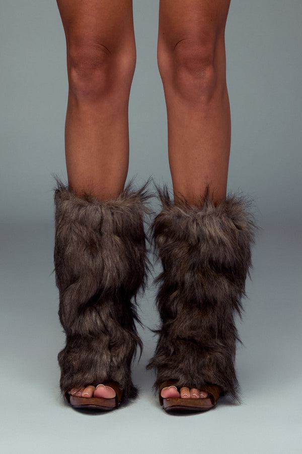 Full Moon Faux Fur Leg Warmers