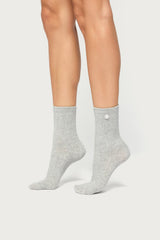 Pearl Ribbed Socks