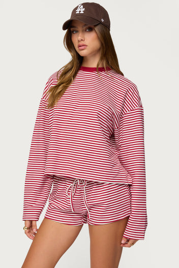 Jainee Striped Long Sleeve T Shirt – Edikted UK