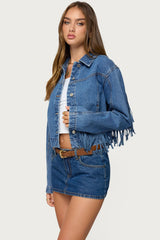 Maurice Fringed Denim Jacket