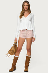 Kenzie Long Sleeve Babydoll Top