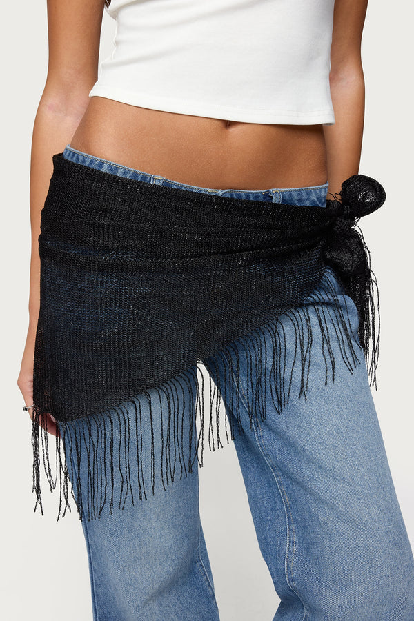 Fringed Waist Scarf