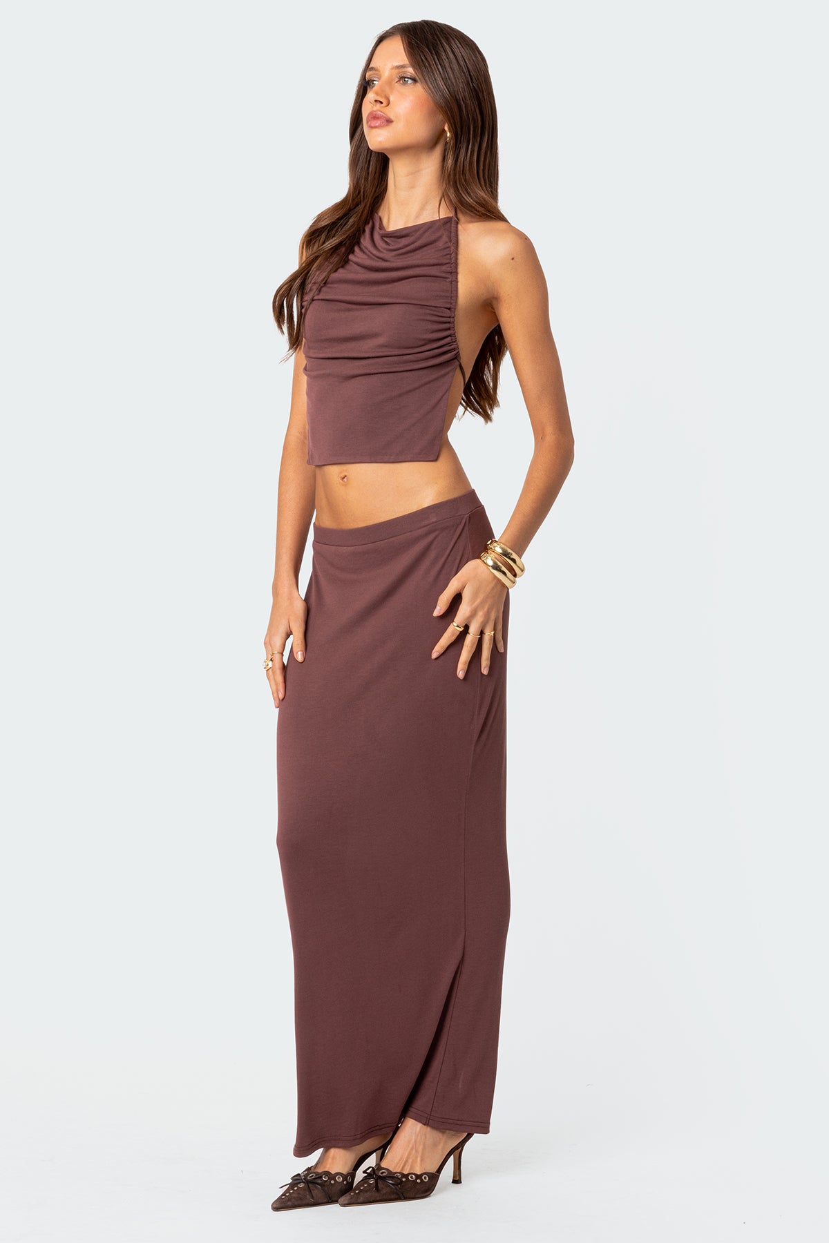 Kenzie Slitted Maxi Skirt