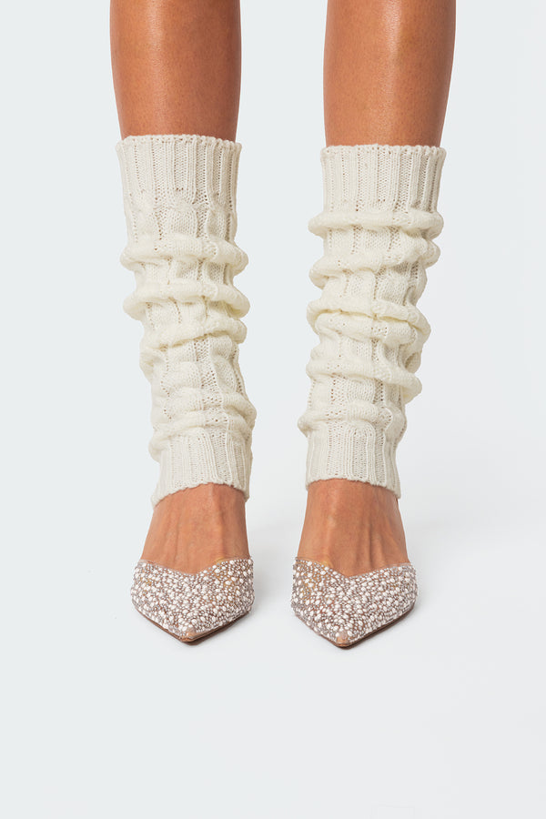 Cable Knit Leg Warmers