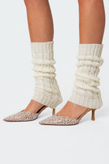 Cable Knit Leg Warmers