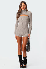 Finnley Two Piece Cable Knit Romper