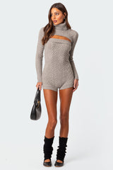 Finnley Two Piece Cable Knit Romper