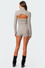 Finnley Two Piece Cable Knit Romper