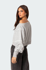 Inside Out Cropped Sweatshirt