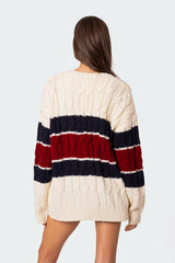 Tinsley Oversized Cable Knit Cardigan