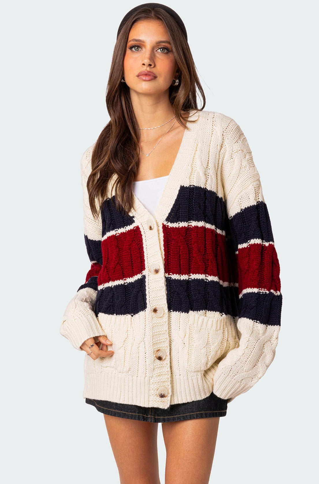 Tinsley Oversized Cable Knit Cardigan