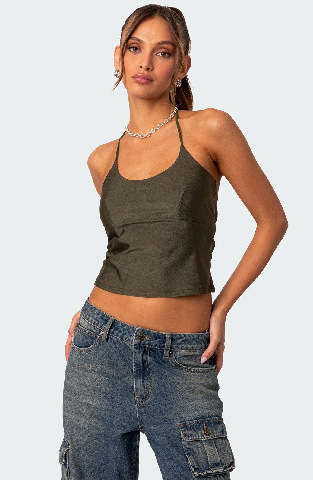 Sara Back Cut Out Tank Top