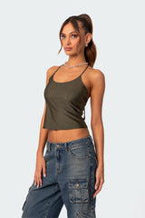 Sara Back Cut Out Tank Top