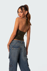 Sara Back Cut Out Tank Top