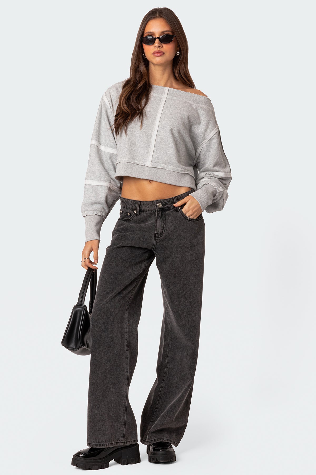 Inside Out Cropped Sweatshirt