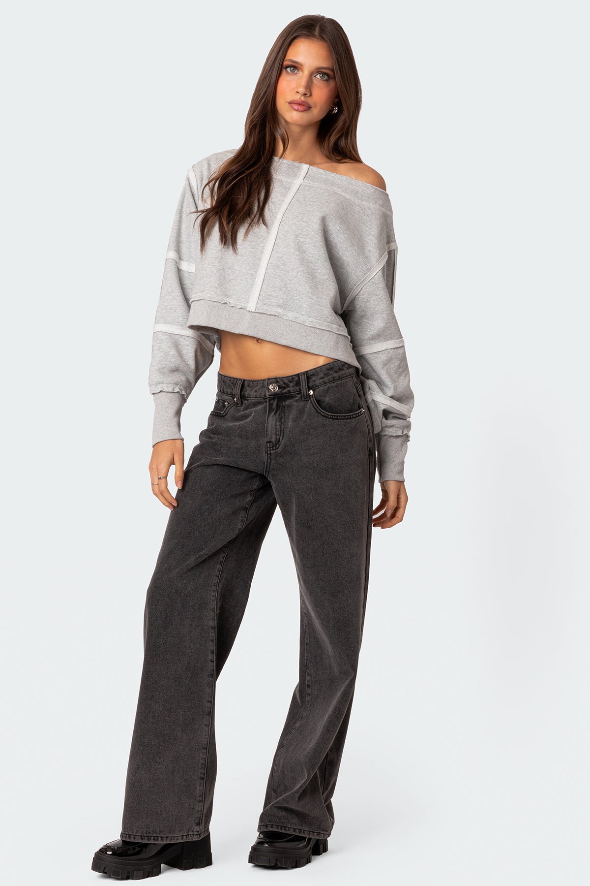 Inside Out Cropped Sweatshirt