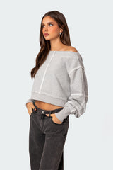 Inside Out Cropped Sweatshirt