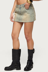 Chiara Denim Micro Skirt