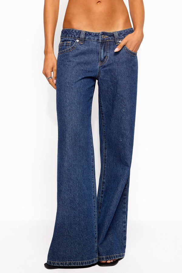 Raiyne Low Rise Wide Leg Jeans