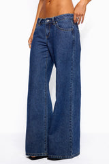 Raiyne Low Rise Wide Leg Jeans