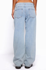 Raelynn Washed Low Rise Baggy Jeans