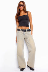 Raelynn Washed Low Rise Baggy Jeans