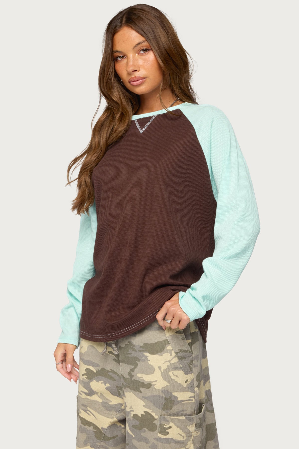 Me Time Oversized Waffle Top