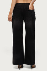 Petite Raelynn Washed Low Rise Baggy Jeans