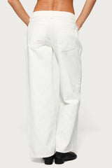 Petite Raelynn Washed Low Rise Baggy Jeans