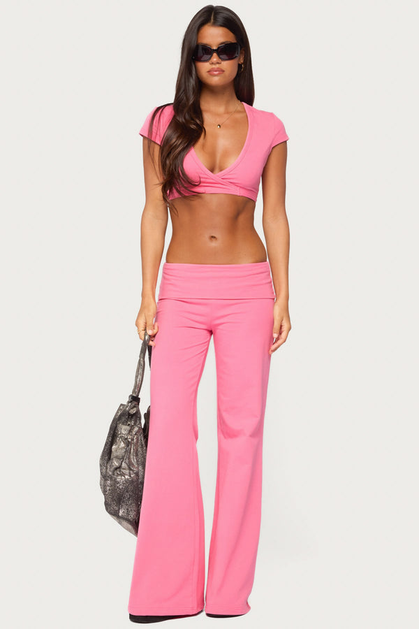 Laverne Wrap Crop Top