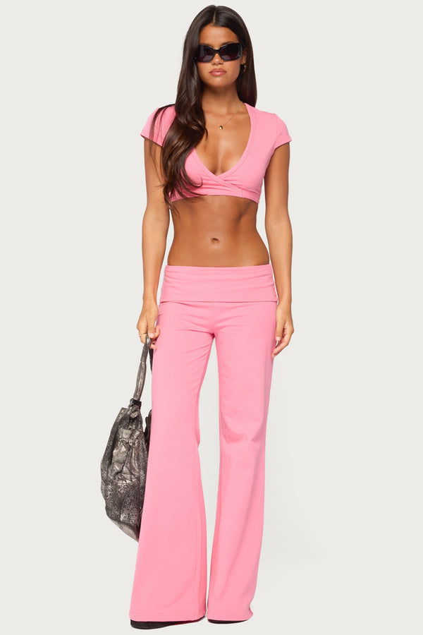 Laverne Wrap Crop Top