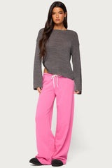 Drop Shoulder Light Knit Sweater