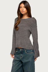 Drop Shoulder Light Knit Sweater