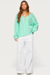 Inga Oversized Cable Knit Sweater