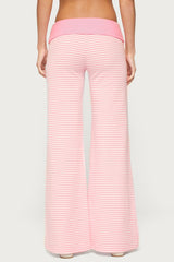 Meggy Striped Foldover Trousers