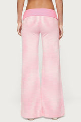 Meggy Striped Foldover Trousers