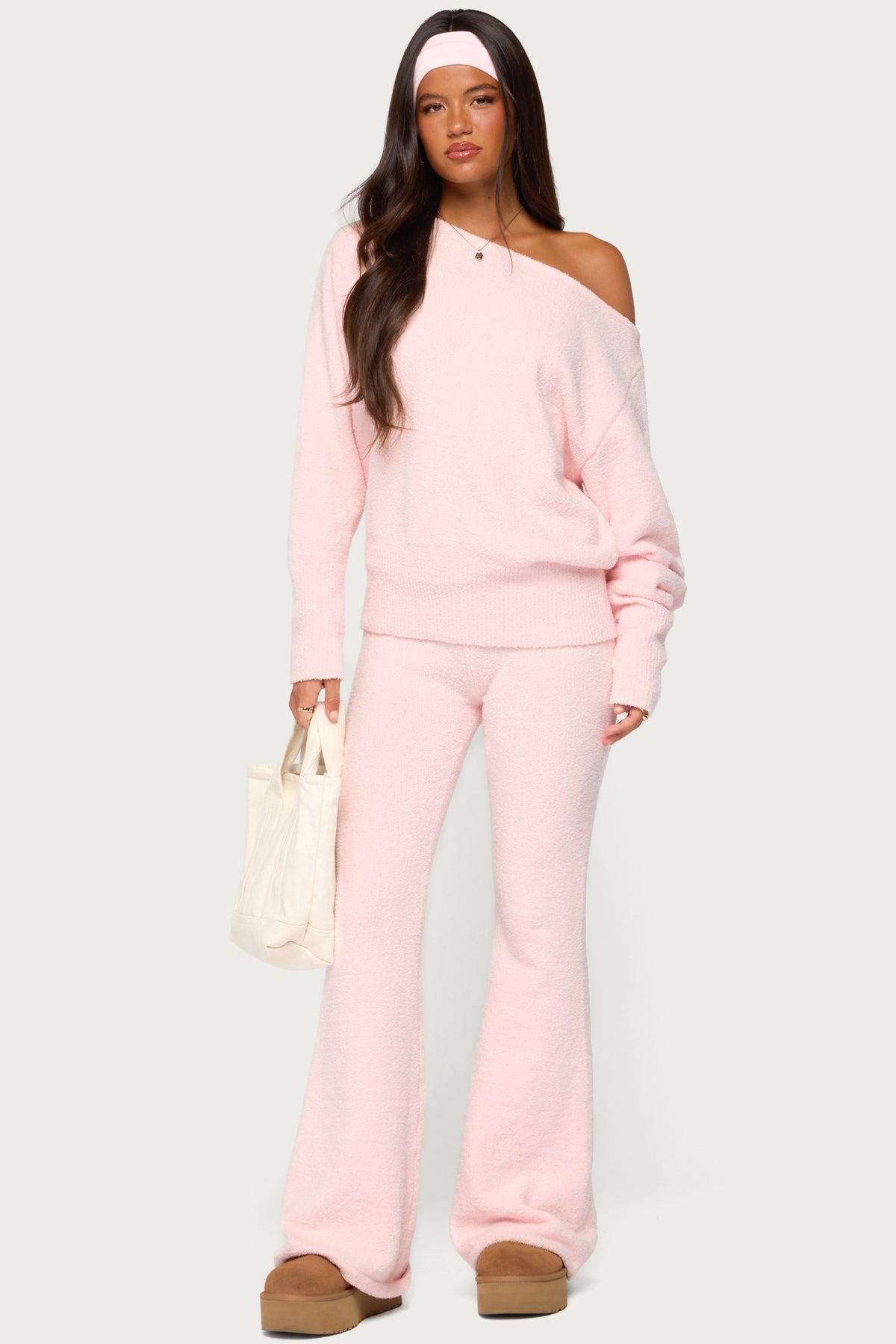 Plush Flared Trousers