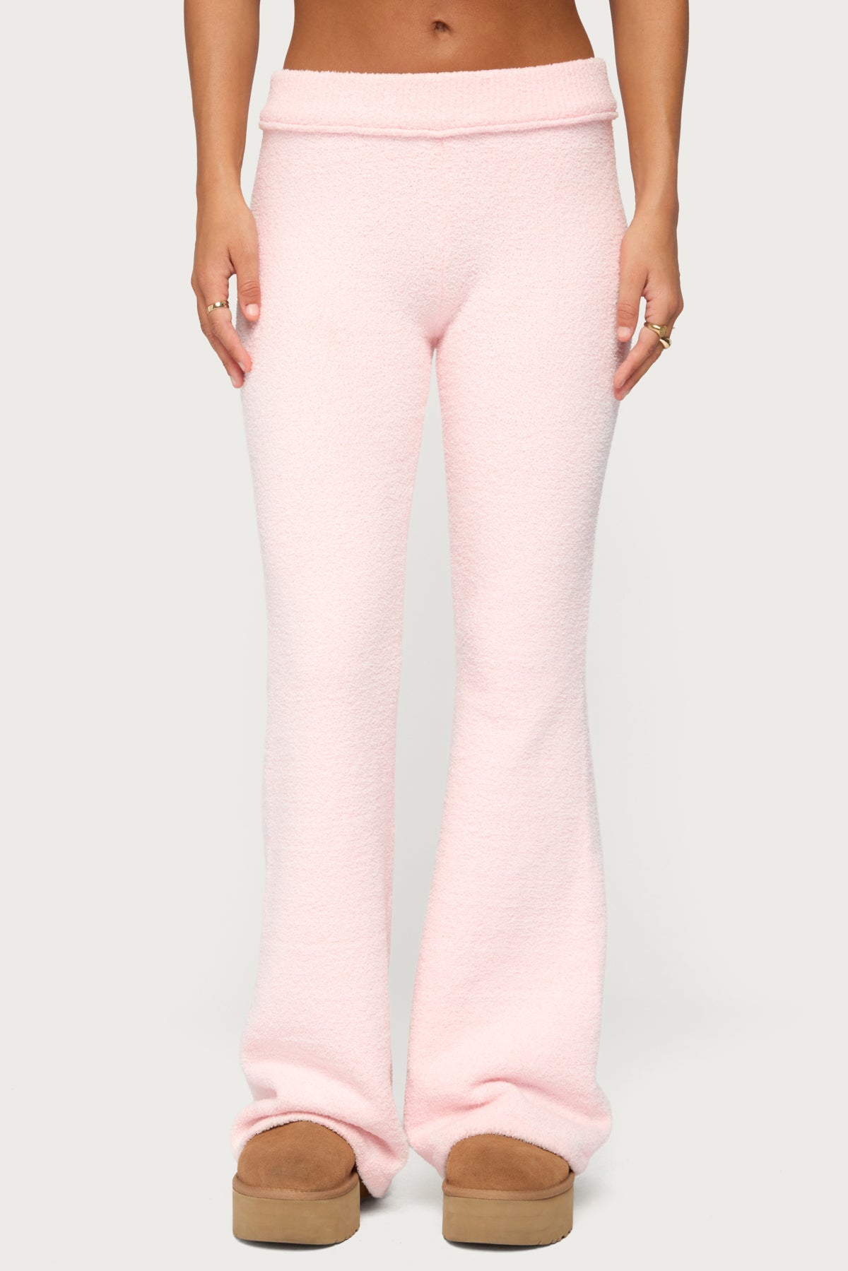 Plush Flared Trousers