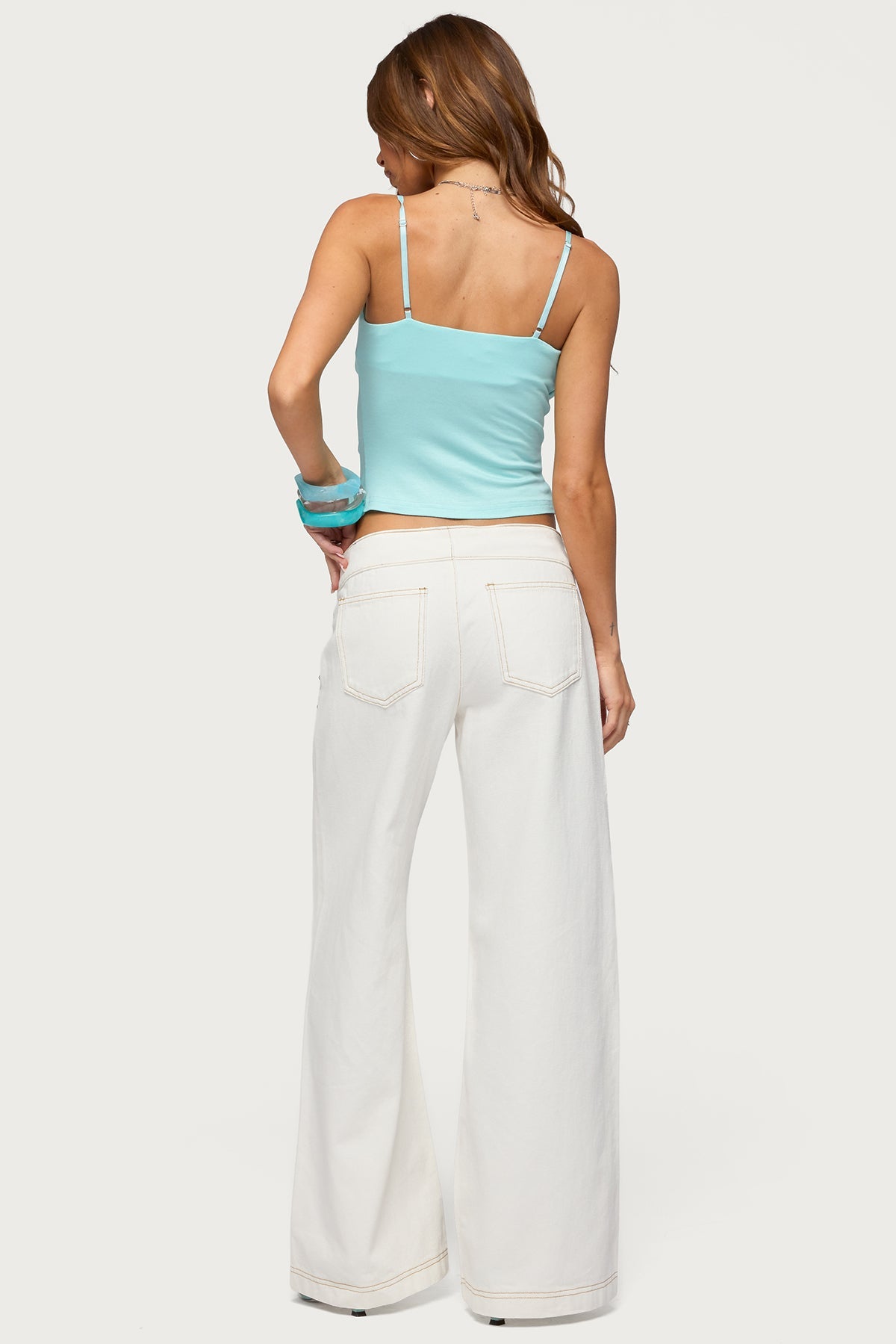 Kianni Low Rise Wide Leg Jeans