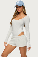 Jonah Long Sleeve V Neck Bodysuit