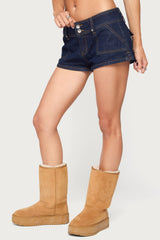 Keinan Low Rise Denim Shorts