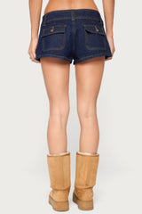 Keinan Low Rise Denim Shorts