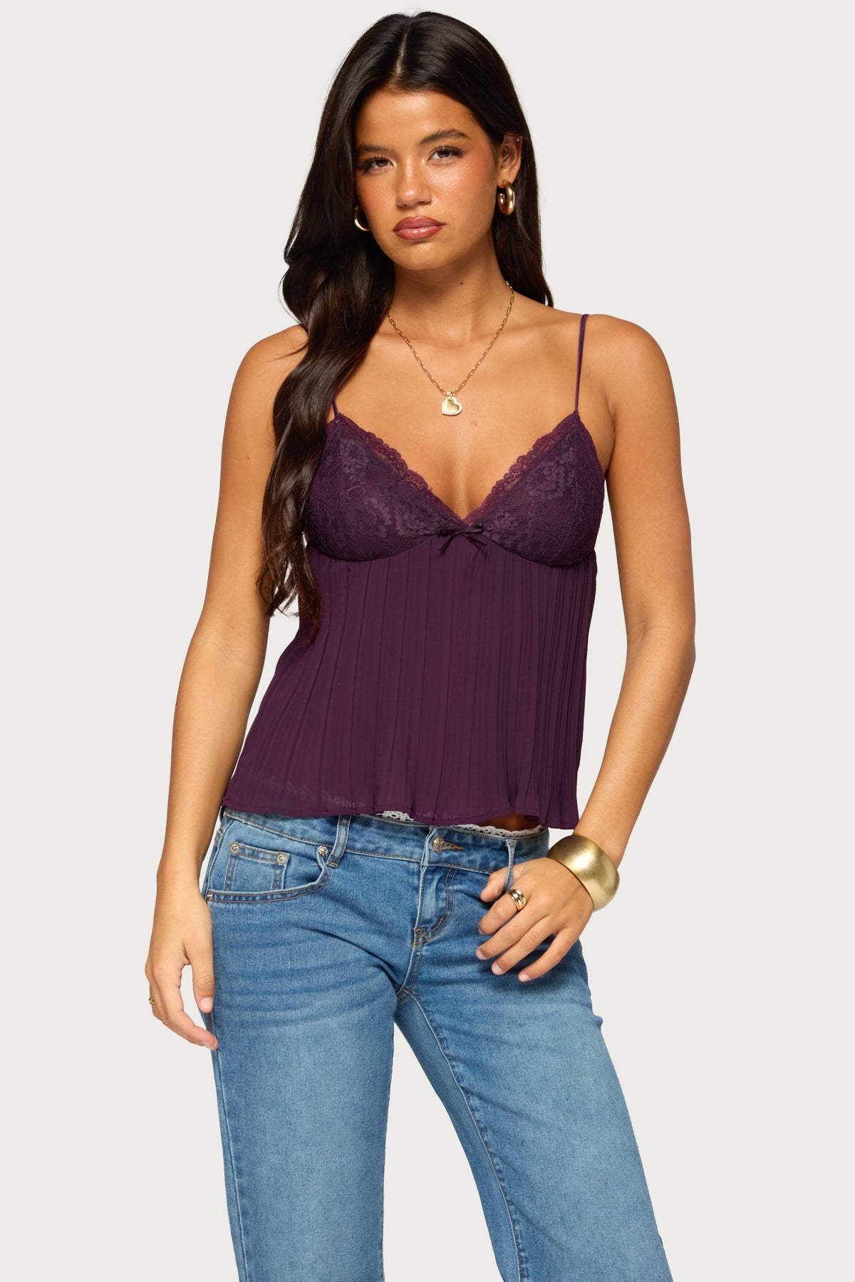 Rhian Lacey Pleated Babydoll Top