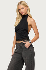 Sandra Lacey High Neck Halter Top