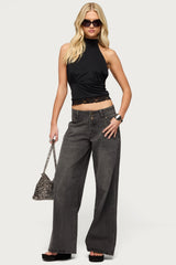 Meredith Low Rise Wide Leg Jeans
