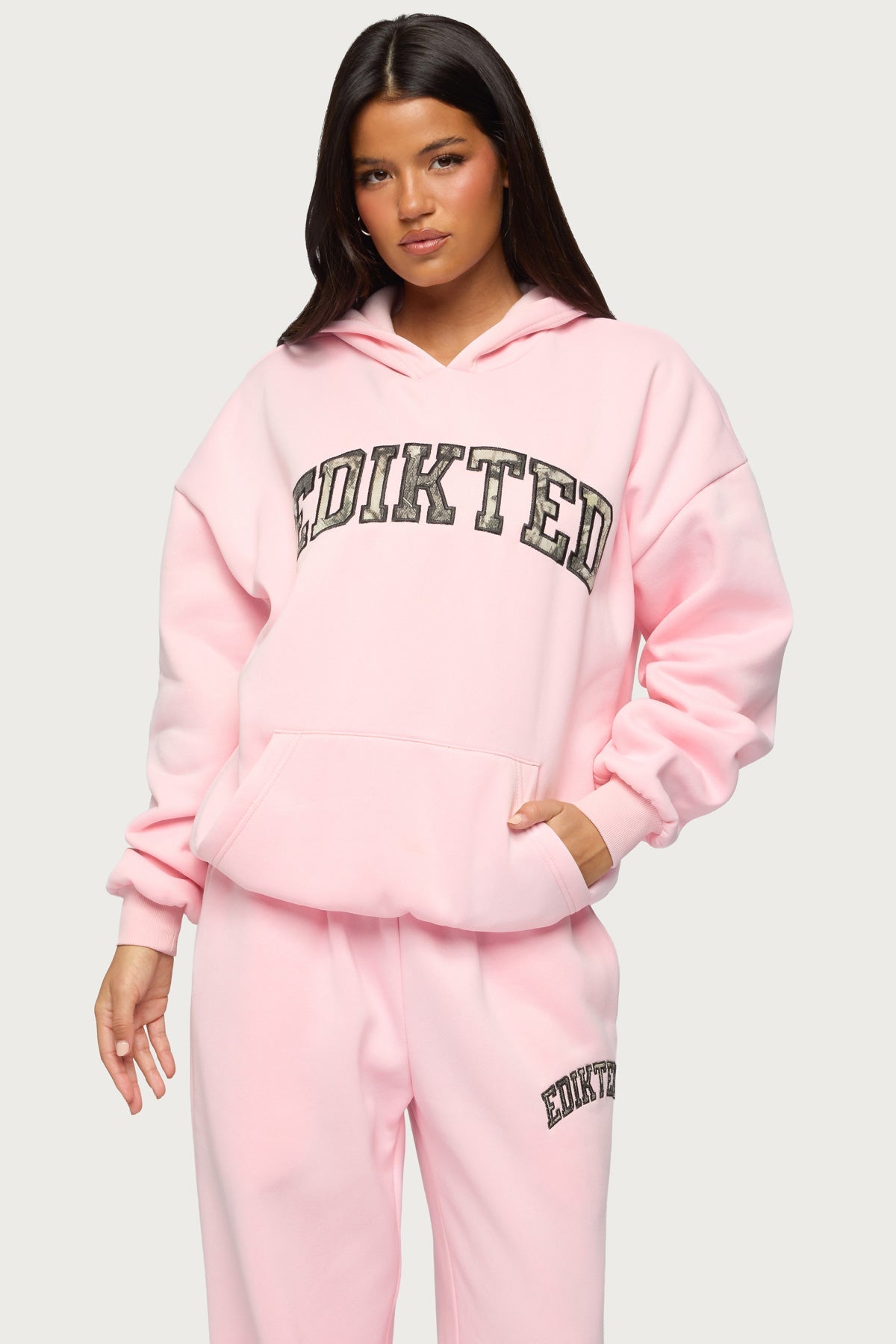 Camo Crush Edikted Oversized Hoodie