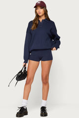 Lorie Oversized Knit Polo Sweater